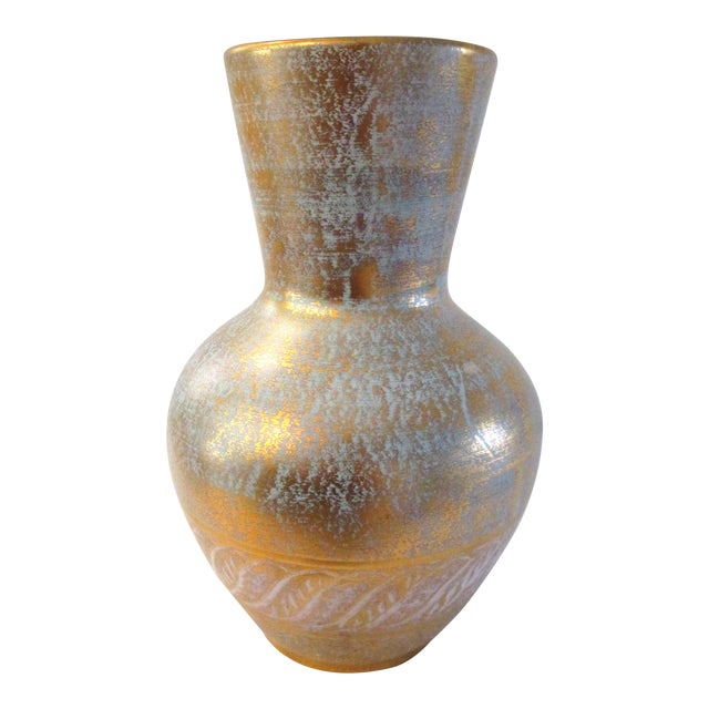 1960s Stangl Pottery Antique Gold Vase Chairish