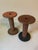 Contemporary Vintage Industrial Mill Spools - Pair For Sale - Image 3 of 7
