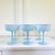 Baby Blue Ripple Optic Swirl Coupe Champagne Coctail Glasses (Set of 6) For Sale - Image 4 of 8