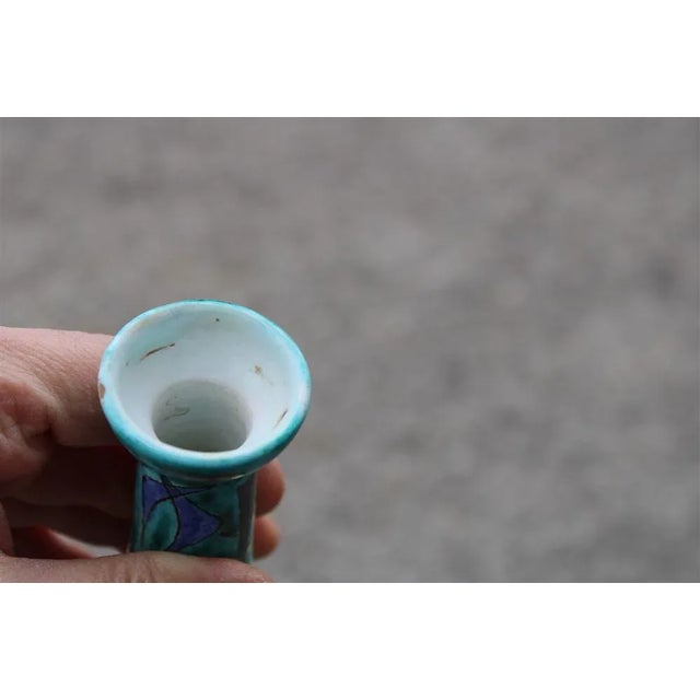 Ceramic Bottle with Abstract Decoration from Castelli, 1961 For Sale - Image 6 of 13