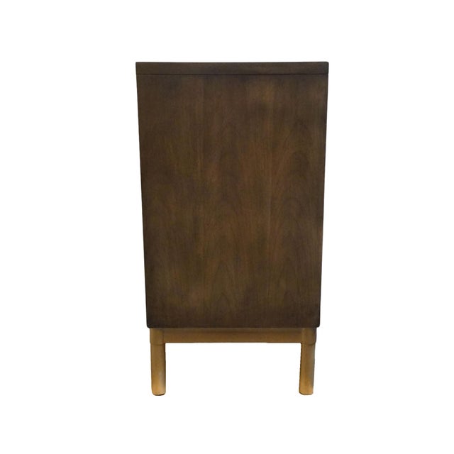 Bassett Mirror Co. Metro Collection Ash Veneer Contemporary Glamour Style 42" Bar Cabinet A2427 For Sale - Image 12 of 13