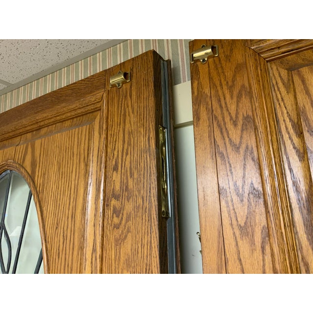 Brown 20th Century Wood French Doors For Sale - Image 8 of 14