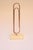 Oversized copper paperclip mounted to marble base by Sculptura of California, circa 1970s. Can be used a stand alone...