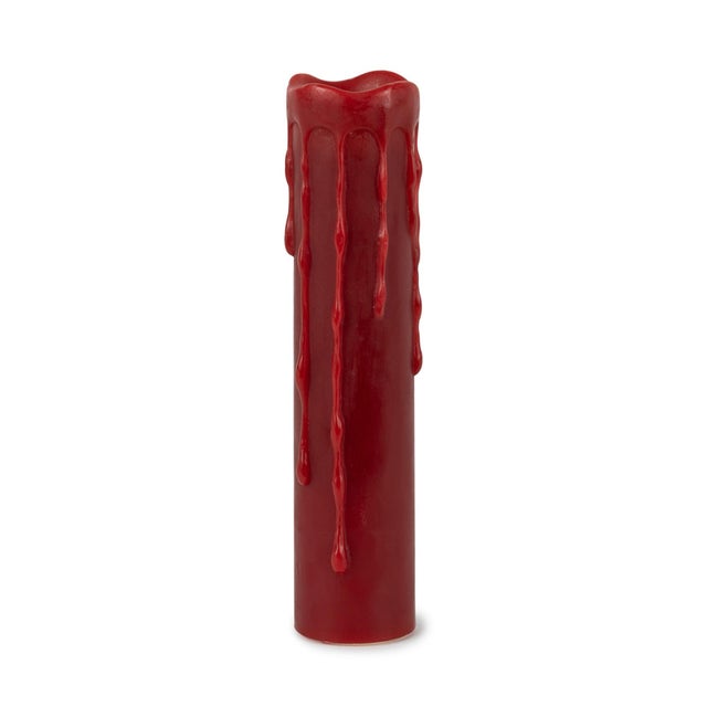 Transform any space with the warm, flickering glow of the Red LED Dripping Wax Pillar Candles. Crafted with real wax for...