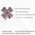 Circa 1890s Style 6.25 Ct Ruby & Kyanite Four Leaf Clover Christmas Brooch Pendant For Sale - Image 12 of 15