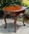 1980s Knob Creek Cherry Oval End Table Vintage Queen Anne Side Drawer 1980s Accent For Sale - Image 5 of 14