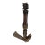 Rare Vintage Senufo Kpa'ana Bronze Ceremonial Figural Axe Côte d'Ivoire 13" H For Sale