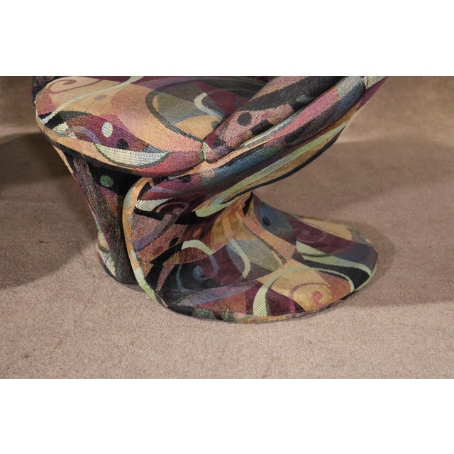 Textile Mid 20th Century Sculpted Mid-Century Chairs For Sale - Image 7 of 12