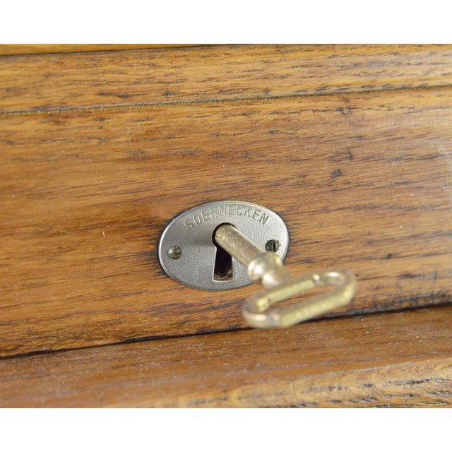 Tambour Fronted Bookcase from Soennecken, 1920s For Sale - Image 9 of 13