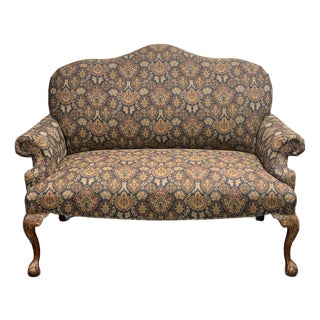Fairfield Furniture Camelback Chippendale Settee For Sale