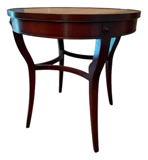Imperial Furniture Co. 1940s Vintage Round Mahogany Table