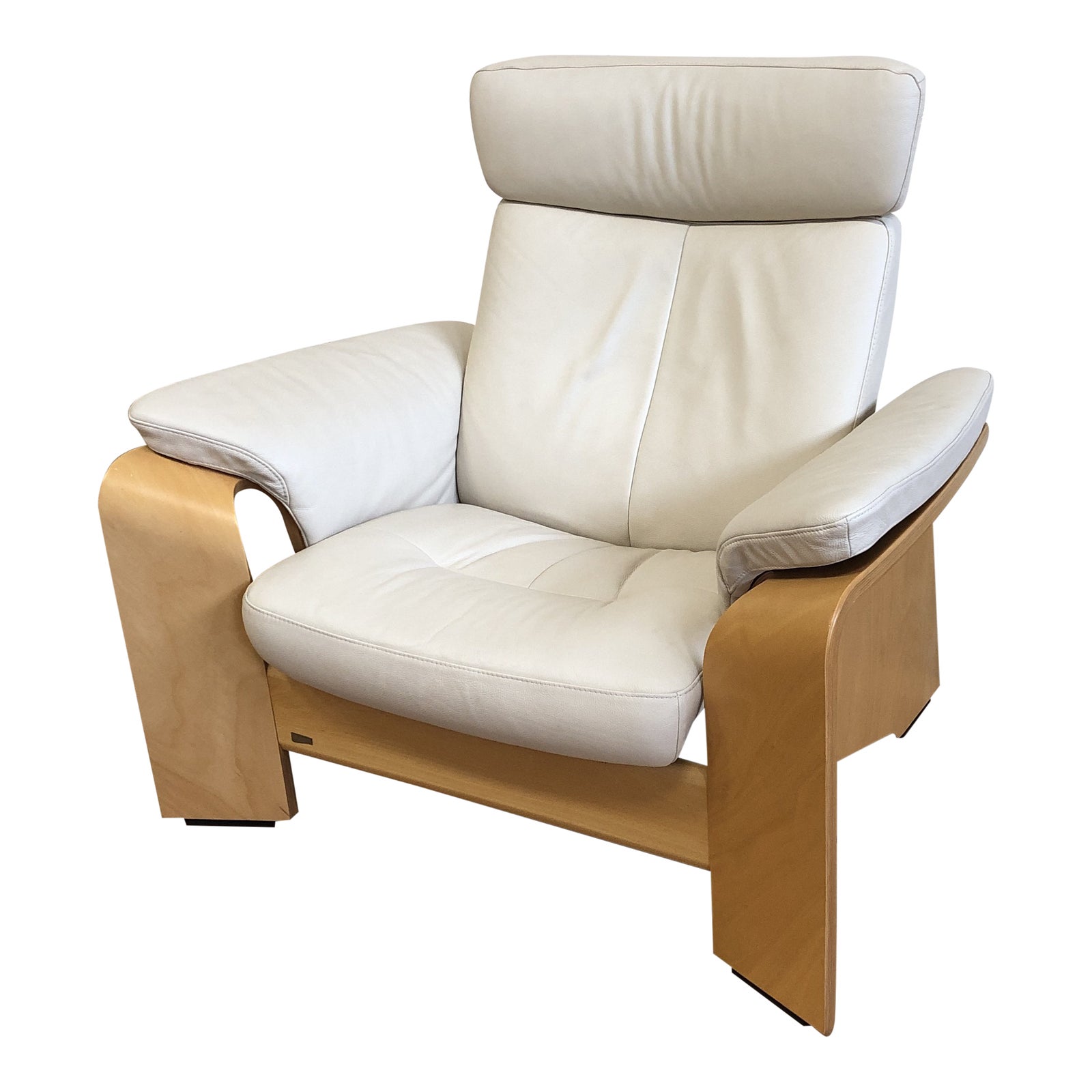 Ekornes Stressless Pegasus Large Leather Arm Chair. Chairish