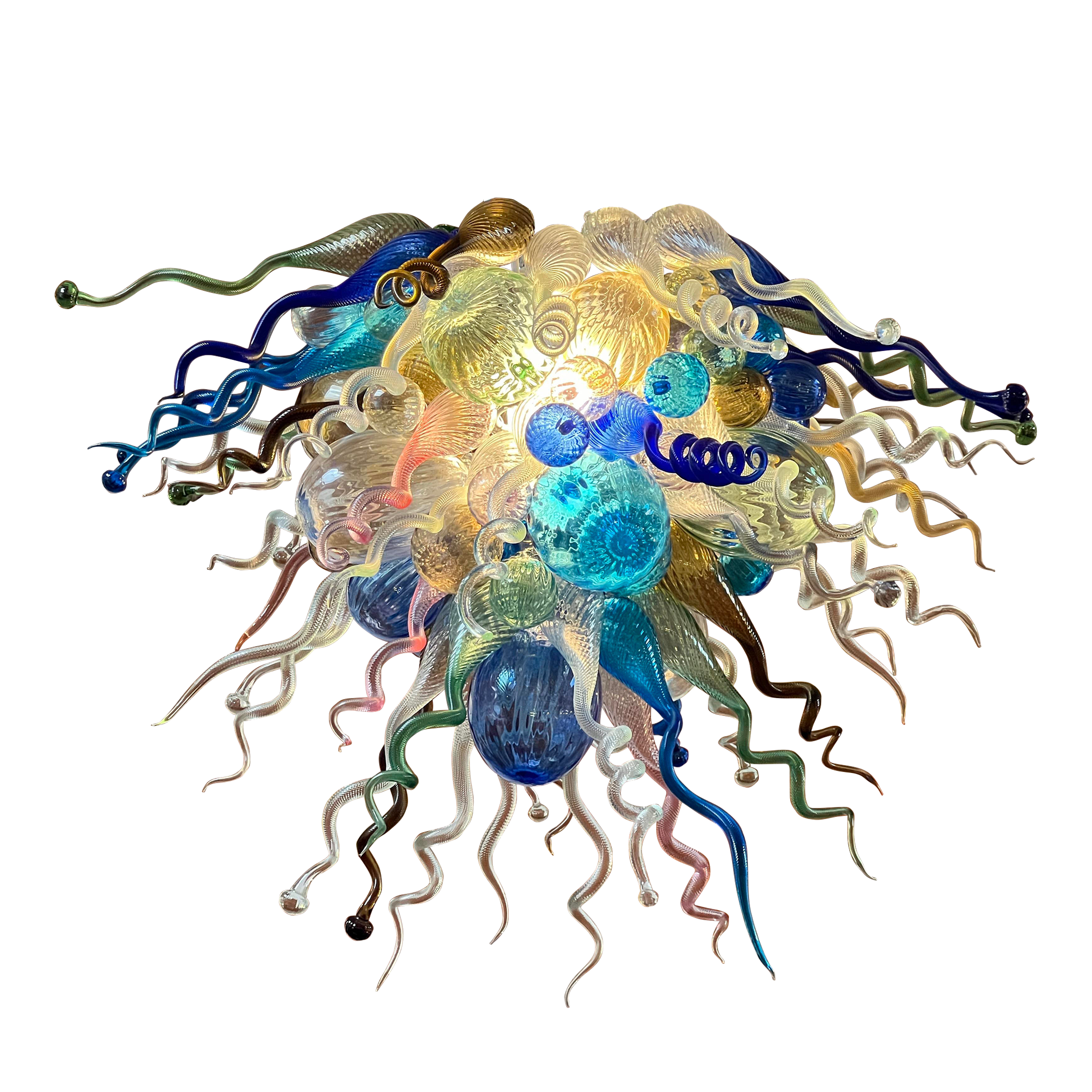 Red Fern Edward Pennebaker Blown Glass Chandelier - image 0