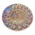 Mid 20th Century Iridescent Carnival Glass Deviled Egg Serving Tray With Floral Motif For Sale