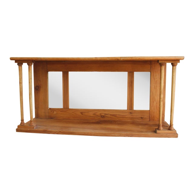 1830's Carved Georgian Style Mantel Mirror/From England For Sale