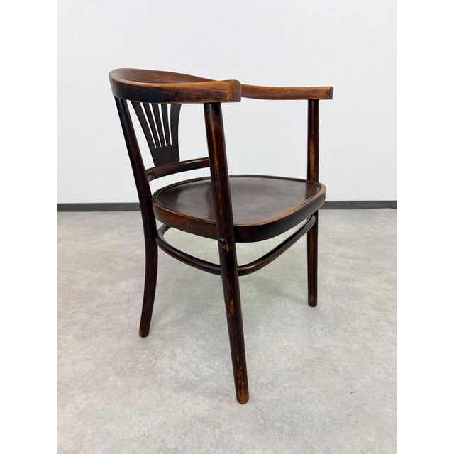 An exceptional and highly collectible Art Nouveau bentwood armchair, model No. 24 designed by the prominent German...