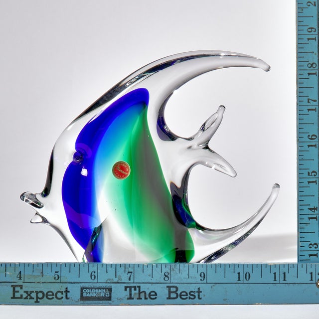 Vintage MidCentury Modern Murano Glass Angel Fish Sculpture Chairish
