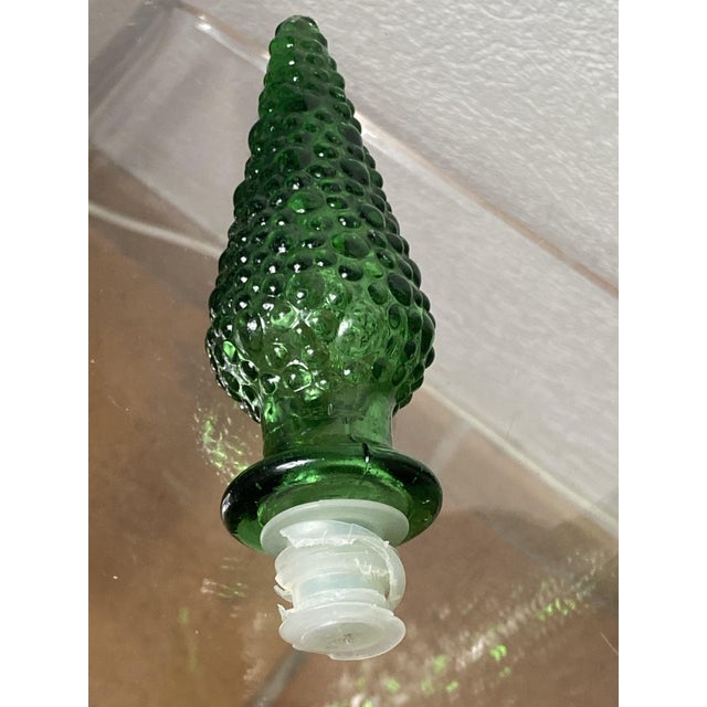 Italian Empoli Glass Carafe For Sale - Image 11 of 14