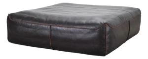 Rolf Benz German Leather 950 Floor Cushion Pouf Ottoman 3 Ft