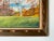 Green 1980's Vintage Impressionist Autumn Landscape Oil Painting, Framed For Sale - Image 8 of 10