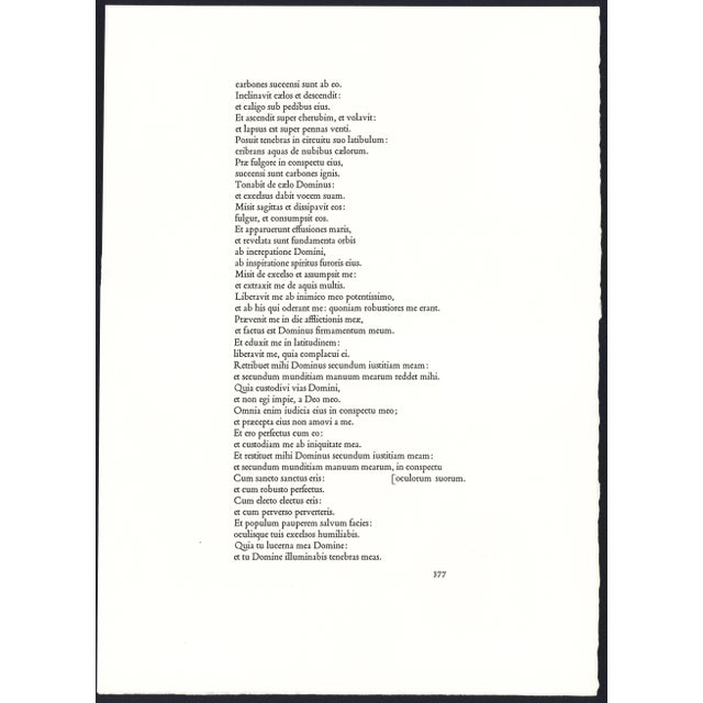 Blue 1967 Salvador Dalí Biblia Sacra Lithograph "Familia Ruth Moabitidis" (Ruth's Moabite Family) For Sale - Image 8 of 11