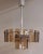 Vintage Chandelier with Silver-Colored Metal Frame, 1970s, in Good conditions. Designed 1970 to 1979 European Plug (up to...