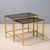 Vintage Coffee Tables in Brass and Smoked Glass, Italy, 1960s, Set of 2 For Sale - Image 10 of 10