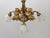 1950s 1950s Brass Cherub Chandelier With Frosted Glass Shades For Sale - Image 5 of 13