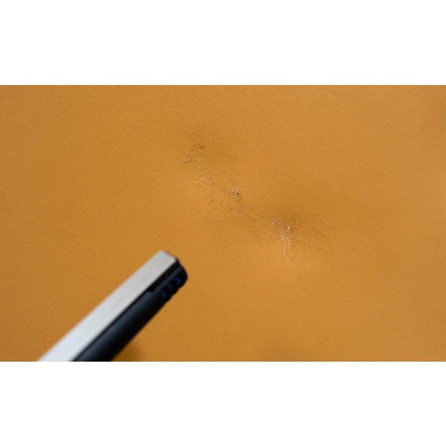 Pair of Mahogany Leather Martha Washington Style Armchairs For Sale - Image 14 of 18