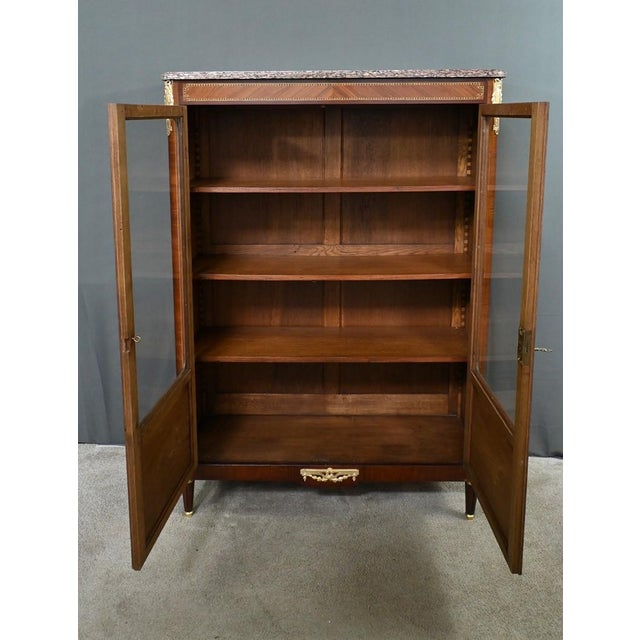 Louis XVI Style Marquetry Bookcase For Sale - Image 14 of 18