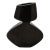 Modern Sculptural Vase in Black Shell by R&y Augousti For Sale