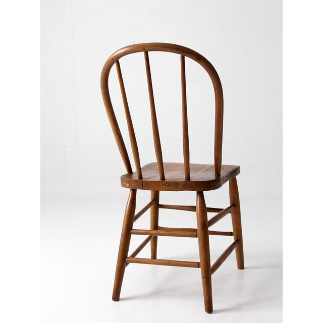 Vintage Windsor Style Spindle Back Chair For Sale - Image 6 of 13