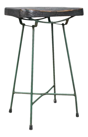 1940s Vintage English Pine Munitions Factory Stool