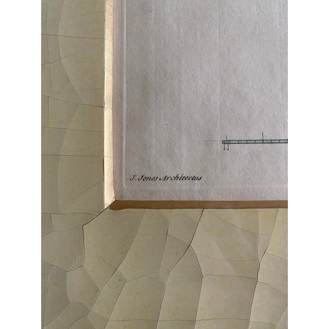 Architectural Hand Colored Framed Engravings, Set of Four For Sale - Image 10 of 10