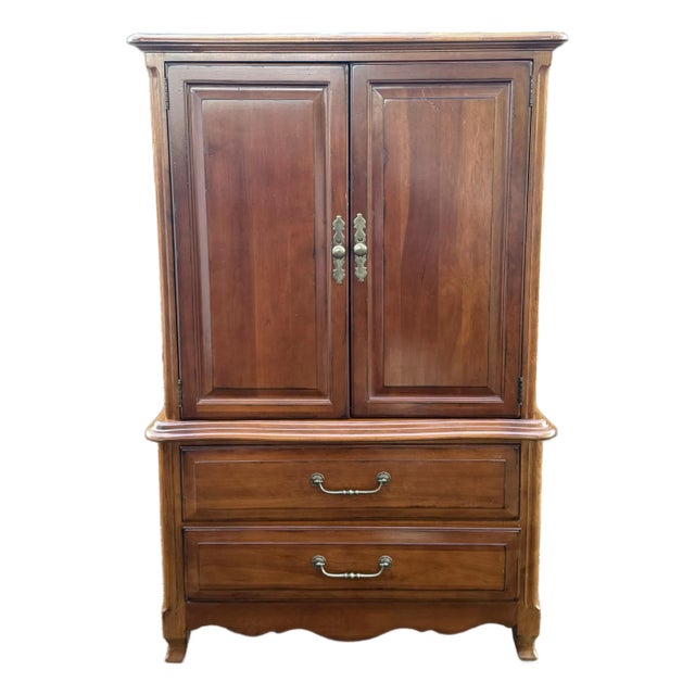 Drexel Heritage French Countryside Cherry Armoire For Sale
