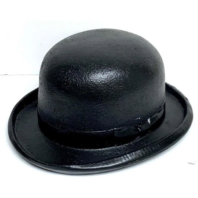 1970s Magritte Style Bowler Hat Sculpture For Sale In West Palm - Image 6 of 7