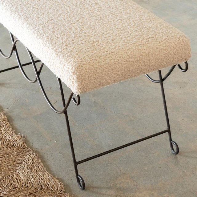 Not Yet Made - Made To Order Panoplie Iron Double Loop Bench, Poodle For Sale - Image 5 of 8