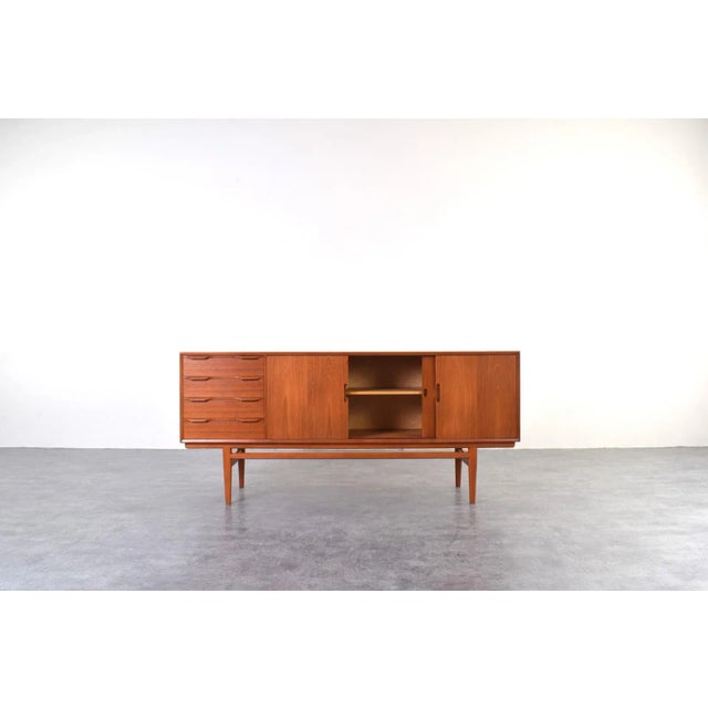 Mid-Century Danish Teak Sideboard, 1960s For Sale - Image 4 of 18