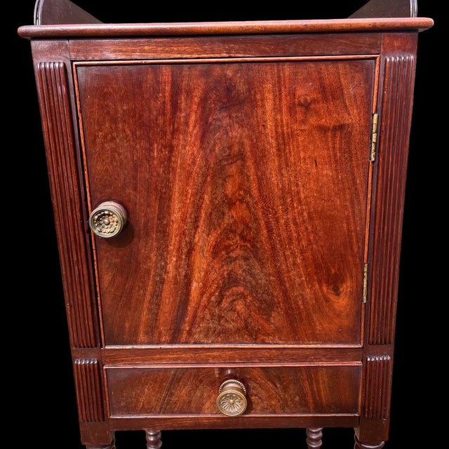 Hollywood Regency Antique Regency Mahogany Bedside Cupboard, 1820 For Sale - Image 3 of 12