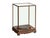 Enhance your home decor or showcase your treasured collectibles with this exquisite vintage-style wooden glass display...