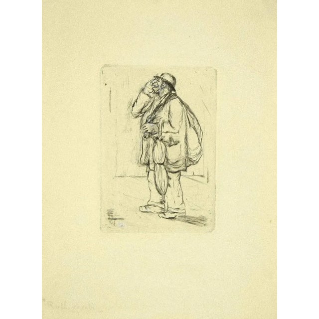 Aldo Borgonzoni, The Junk, Etching, Late 20th Century For Sale