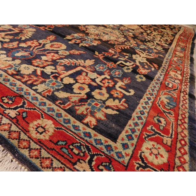 Textile Vintage Persian Hall Rug- 4′3″ × 9′6″ For Sale - Image 7 of 13