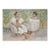Yucatecas en La Parque, Signed Latin American Folk Art Lithograph by Francisco Zuniga For Sale