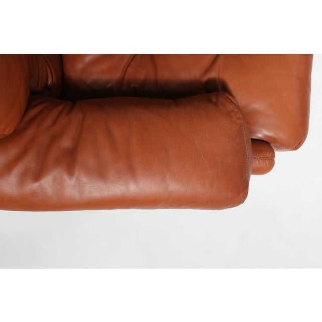 Coronado Lounge Chair in Brown Leather by Tobia Scarpa for B&B Italia, Italy, 1960s For Sale - Image 11 of 17