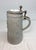 Large Antique 1800's German Pottery Porcelain Pewter Lidded Beer Stein Mug For Sale - Image 4 of 13