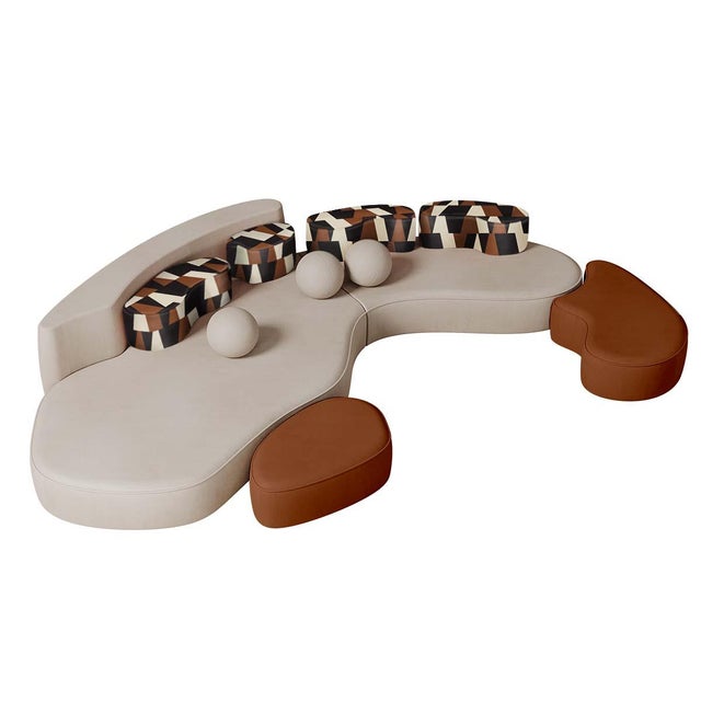 Textile Mood Sofa by Malabar For Sale - Image 7 of 16
