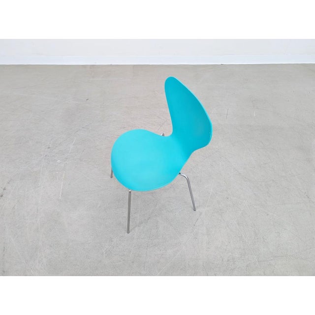Blue Series 7 Chair by Arne Jacobsen for Fritz Hansen For Sale - Image 8 of 16