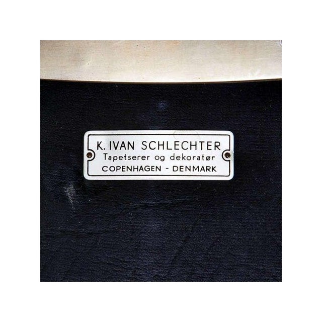 Metal Pair of Rare Danish Scimitar Lounge Chairs For Sale - Image 7 of 7