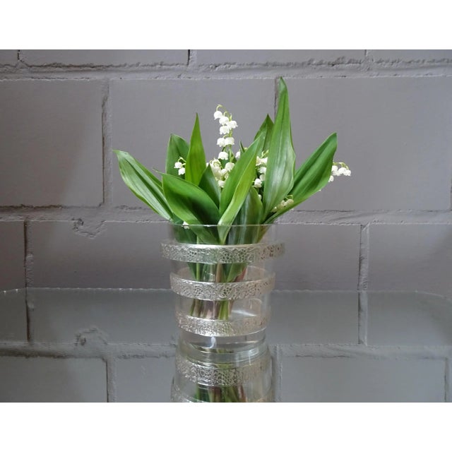 Art Deco French Pressed Glass Vase from Lalique, 1930s For Sale - Image 11 of 11