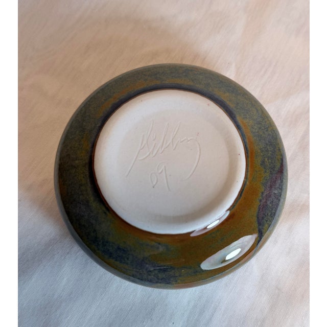 2000 - 2009 Signed Trent Gibbs Studio Pottery Ikebana Flower Frog, 2009 For Sale - Image 5 of 7